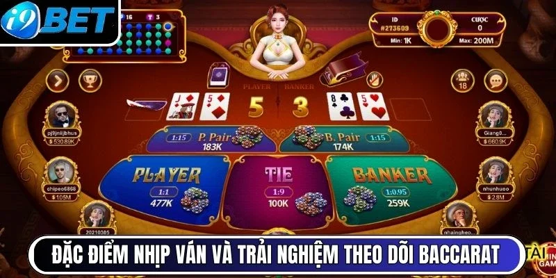 Đặc điểm nhịp ván và trải nghiệm theo dõi Baccarat